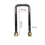 Стремянка п/п квадратная 24*120*300 挂车弓卡子(平)